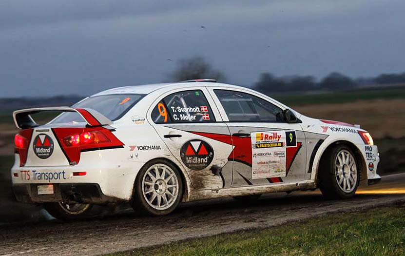 Tiden vil vise, om det er sådan, at konkurrenterne fremover skal se Svanholt og Møller efter at de har fået fintrimmet styreboksen i deres rappe Mitsubishi Lancer Evo X R4